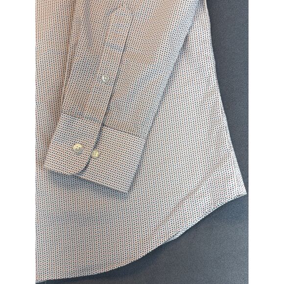 Tommy Hilfiger Slim Fit Stretch Button Down Long Sleeve Shirt Mens LG 16 - Picture 4 of 8